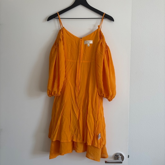 Anthropologie, Moulinette Soeurs Yellow Cold Shoulder Dress, XS - Picture 8 of 15